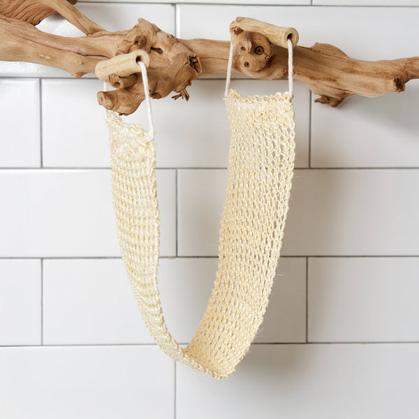 Sisal Back Scrubber with Bamboo Handles