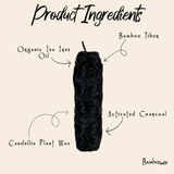 Bamboo Charcoal Floss in Glass Container
