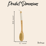 Bamboo Dry Brush | Curved Handle