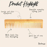 Bamboo Dual Pocket Comb