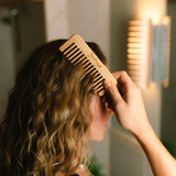 Bamboo Wide Tooth Comb | Flat Tips